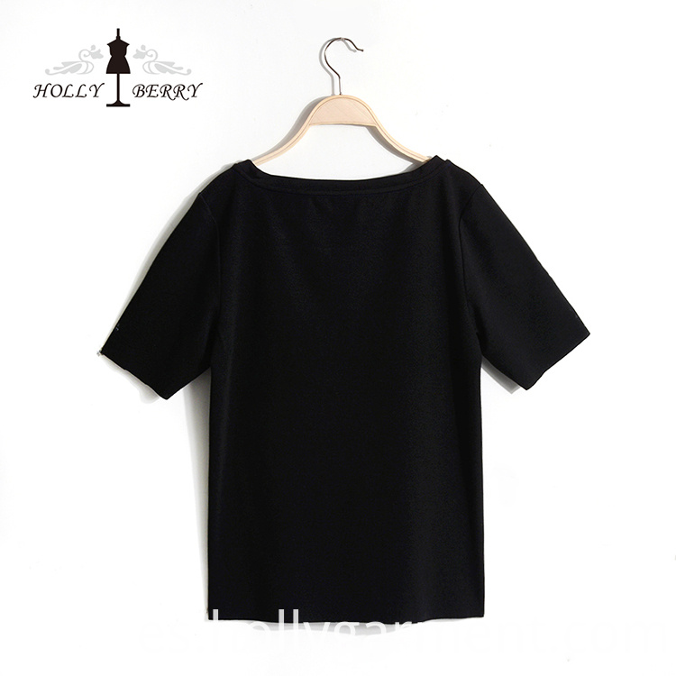 Blusa Regular Azul Marino Navy Regular Blouse